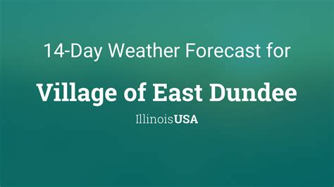 Village of East Dundee, Illinois, USA 14 day weather forecast