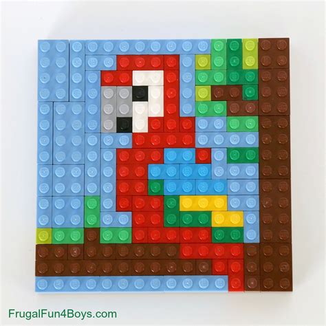 LEGO Animal Mosaic Building Cards - Frugal Fun For Boys and Girls