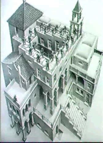 ASCENDING AND DESCENDING by M.C Escher on artnet