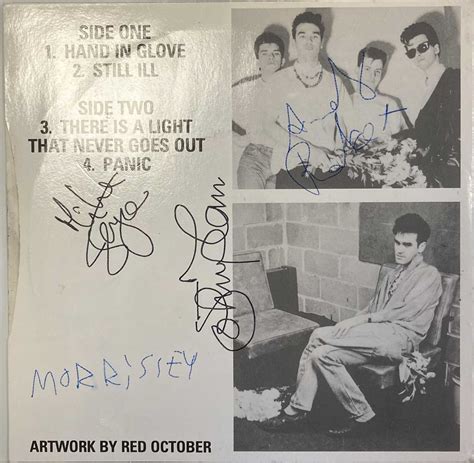 Lot 364 - THE SMITHS FULLY SIGNED SINGLE