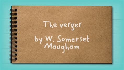 The verger