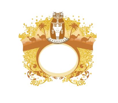 Vintage Banner With Egyptian Queen World Profile Graphic Vector, World, Profile, Graphic PNG and ...