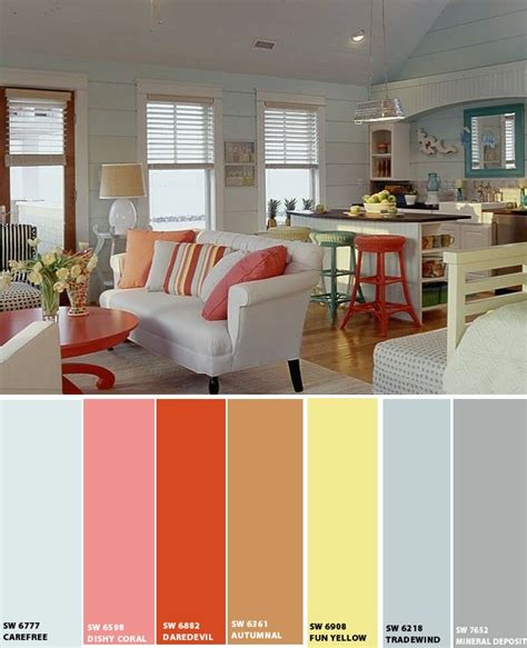 Beach House Paint Colors Interior - Decor IdeasDecor Ideas | House color schemes interior, Beach ...