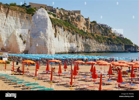 Beach pizzomunno vieste national park hi-res stock photography and images - Alamy