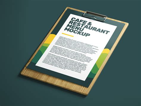 Cafe & Restaurant Menu Mockup • graphicfriend.com