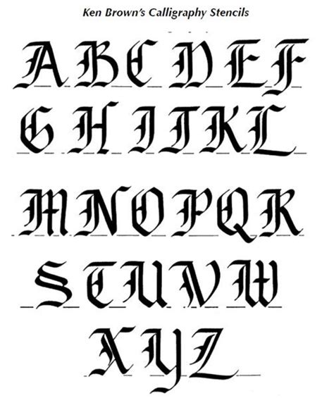 Calligraphy Alphabet : old english calligraphy alphabet in 2020 | English calligraphy ...