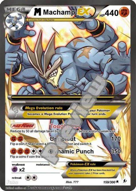 M Machamp Ex Gx Pokemon Card - Etsy | Pokemon cards, Fake pokemon cards ...