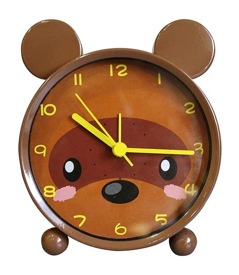 Kids Alarm Clock - Analog Battery Operated Animal Themed - 3 Models ...