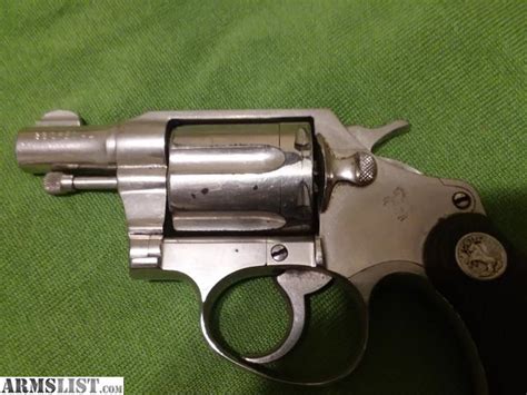 ARMSLIST - For Sale: Old Colt 38 special snub nose nickel