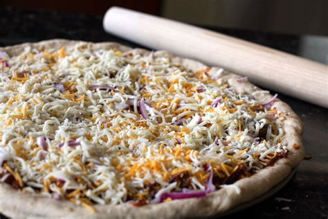 Recipe for Basic Cheese Pizza, with Optional Toppings