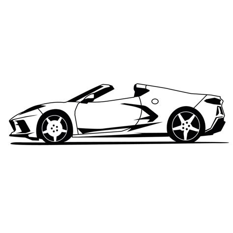 car side view black and white vector design 11231929 Vector Art at Vecteezy