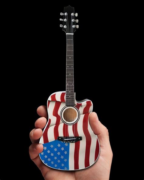 The BEST Toby Keith Signature USA Flag Acoustic Mini Acoustic | Etsy