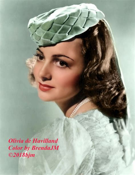 Olivia de Havilland (Color by BrendaJM ©2018bjm) | Olivia de havilland, De havilland, Olivia