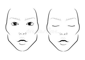 Makeup Blank Face Chart Template Stock Illustrations – 271 Makeup Blank Face Chart Template ...