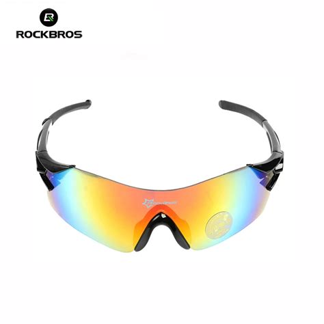 ROCKBROS Cycling Eyewear Sunglasses Mountain Road Bike Outdoor Sports Windproof Bike Glasses ...