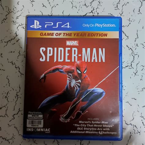 SPIDERMAN PS4 GAME OF THE YEAR EDITION, Video Gaming, Video Games, PlayStation on Carousell