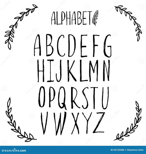 Latin Alphabet, Font, Lettering. Stock Vector - Illustration of latin, print: 65725580