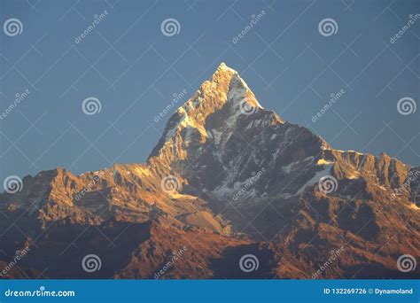 Morning View, Sunrise at Annapurna Mountain Range from Pokhara, Nepal ...