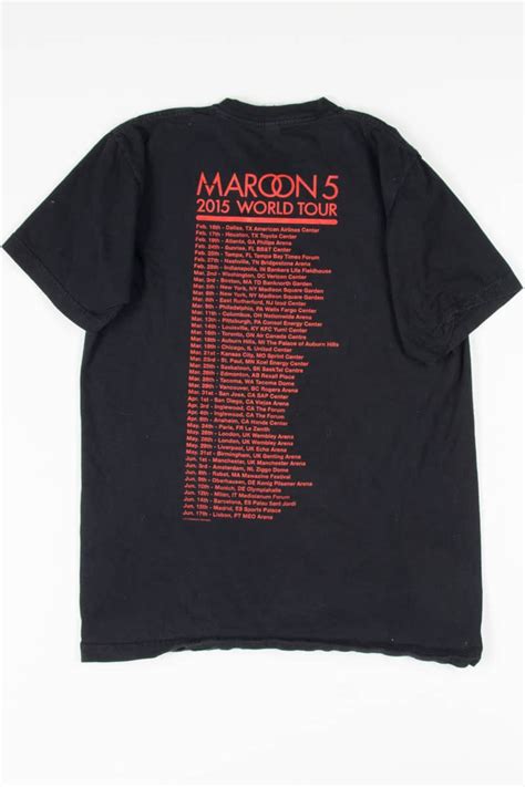 Maroon 5 2015 World Tour T-Shirt (M) - Ragstock.com