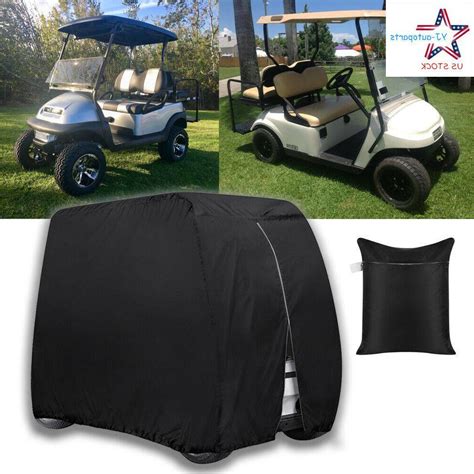 Waterproof 4 Passenger Golf Cart Cover Fits EZ