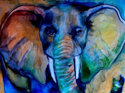 Watercolor Elephant Painting at GetDrawings | Free download