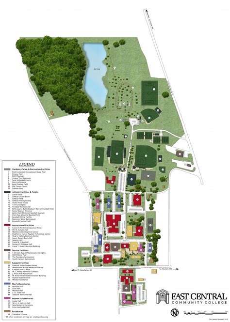 Central College Campus Map