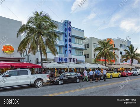 Night View Ocean Drive Image & Photo (Free Trial) | Bigstock