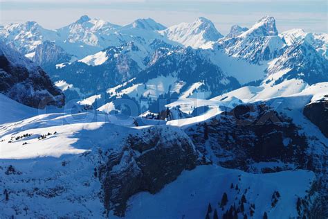 Bernese Oberland at winter Swiss Alps | Stock image | Colourbox