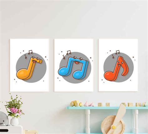 Musical notes Music canvas wall art - TenStickers