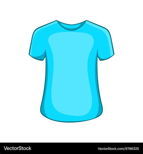 Mens summer t-shirt icon cartoon style Royalty Free Vector