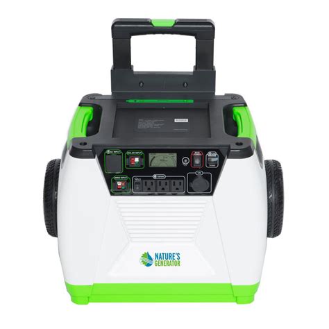 NATURE'S GENERATOR 1800-Watt Solar Powered Electric Start Portable Generator with Bluetooth ...