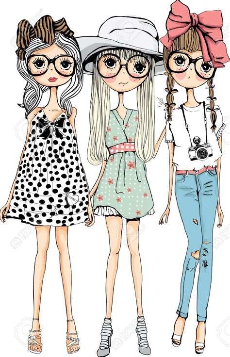 Sisters Cartoon Sisters Cute 3 Bff Drawings - jhayrshow