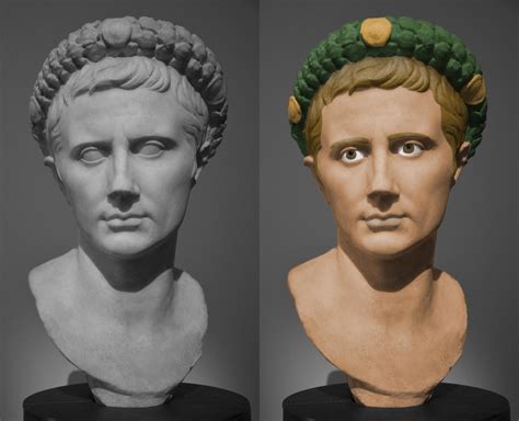 Colorization I did of Augustus : r/ColorizedStatues