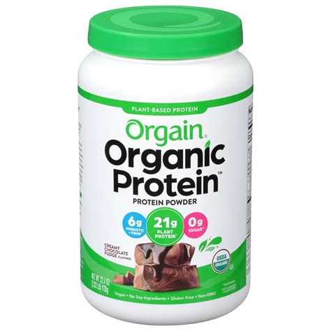 Orgain Organic 21g Protein Powder - Creamy Chocolate Fudge - Shop Diet ...