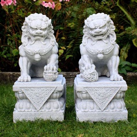 Chinese Foo Dog Front Building Outdoor Guardian Lion Statue for Sale ...