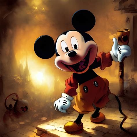 Anime Mickey Mouse Horror Fan Art 4 by MarkDeuce on DeviantArt