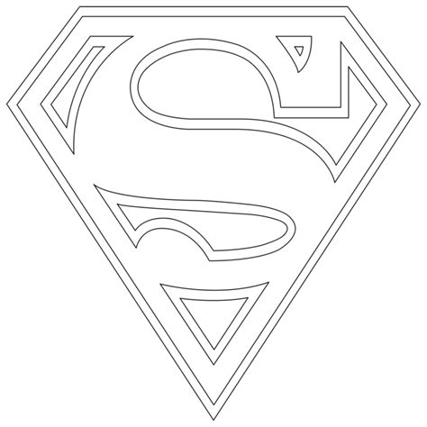 Superman Logo Coloring Pages - Coloring Home