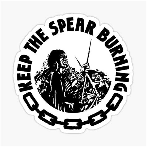 "Burning Spear Logo " Sticker for Sale by krijanierj | Redbubble