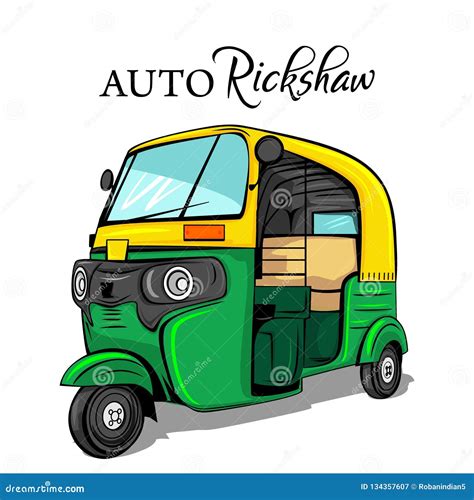 Rickshaw Vector Illustration | CartoonDealer.com #30293248