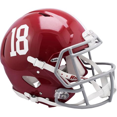 Alabama Crimson Tide 18 Riddell Speed Authentic Football Helmet – The ...