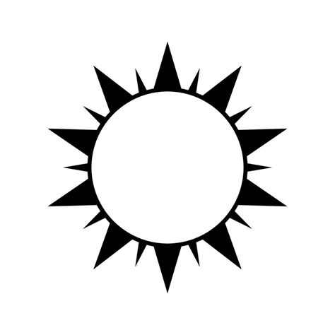 Sun Icon Vector. Simple minimal modern designfor templates, prints, web, social media posts ...