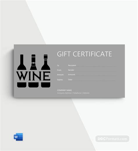 72+ FREE Gift Certificate Templates - Word (DOC) | PDF | Docformats.com