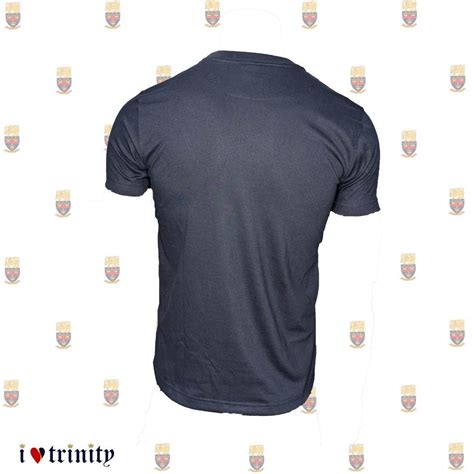 Crew Neck T-Shirt – Navy with Trinity College Kandy Logo ‣ I Love Trinity | The Concept Store