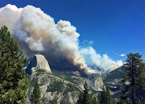 Yosemite fire near Half Dome forces airlifting of 85 people