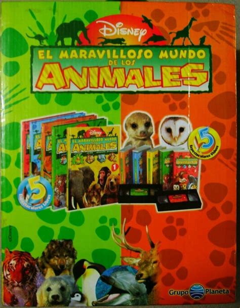 El Maravilloso Mundo de los Animales Disney 5 tomos 5 DVD / Planeta – Libreria Pensar