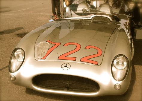 Stirling Moss 1955 Mille Miglia 722 Mercedes Photograph by John Colley - Fine Art America