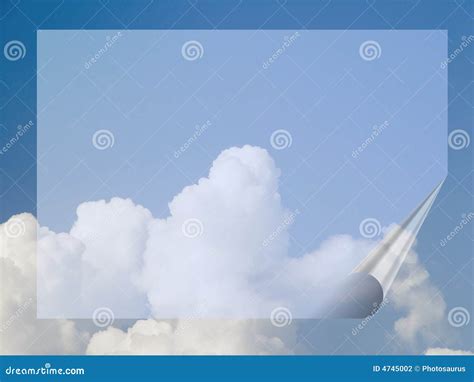 Banner in the sky stock illustration. Illustration of cloud - 4745002