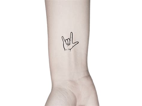 I Love You Sign Language Tattoos