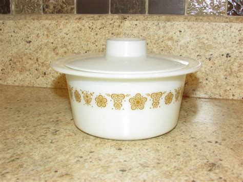 Gold Butterfly Pyrex butter bowl | Pyrex collection, Bowl, Pyrex