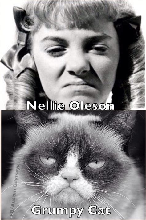 Lookalikes - Grumpy Cat & Nellie Oleson. Nice.